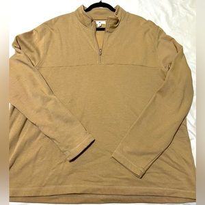 Men’s Nordstrom BP tan quarter zip up sweater